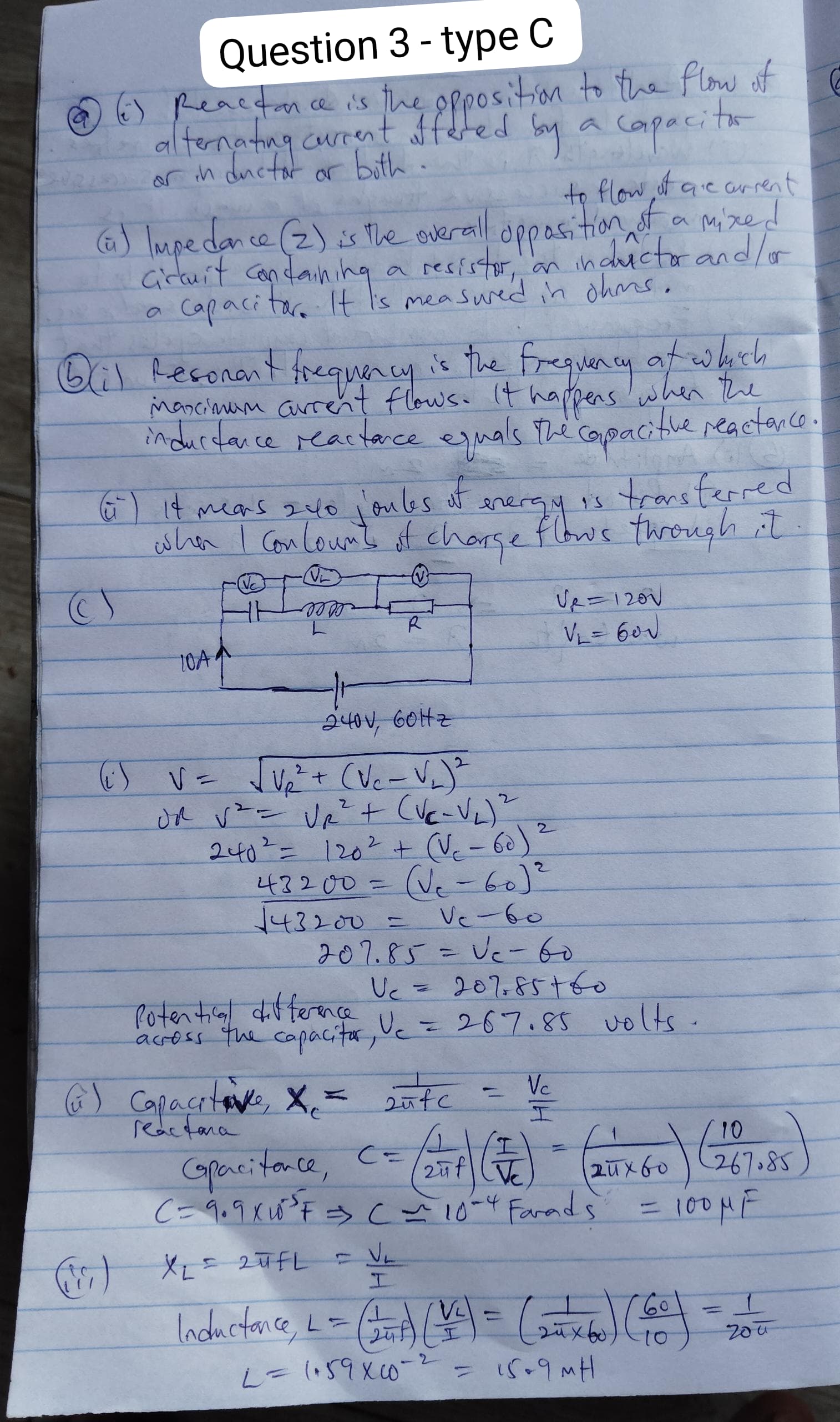 3-type-c 2026 Nabteb Physics Obj & Theory Both Questions and Answers