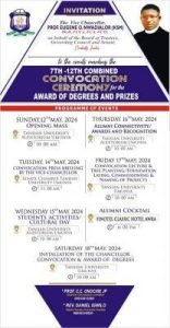Tansian University announces 7th-12th combined Convocation Ceremony