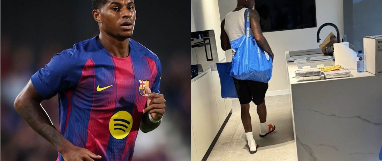 Marcus Rashford settles into Barcelona life with surprise IKEA trip