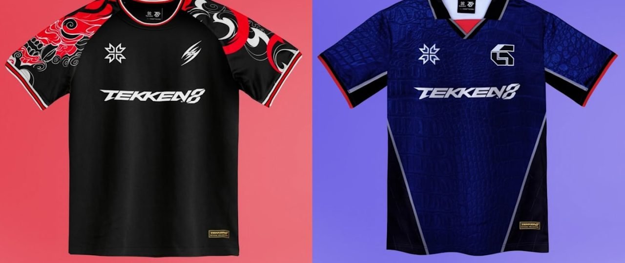 Dyenamik drop bold TEKKEN 8 football shirt collection