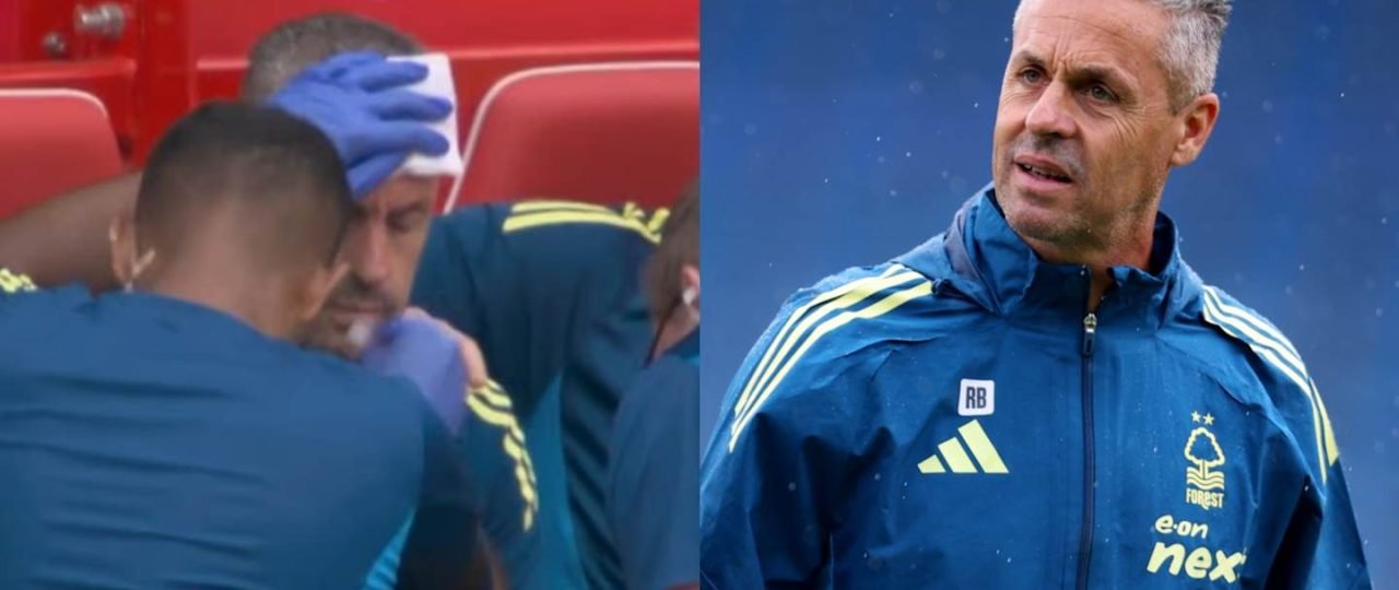 Nottingham Forest coach requires stitches after overenthusiastic goal celebration