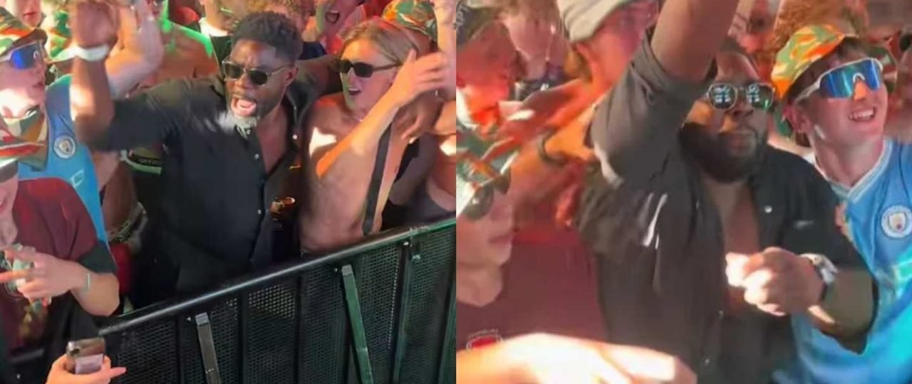 Micah Richards parties hard at Joleon Lescott DJ set at Reading Festival