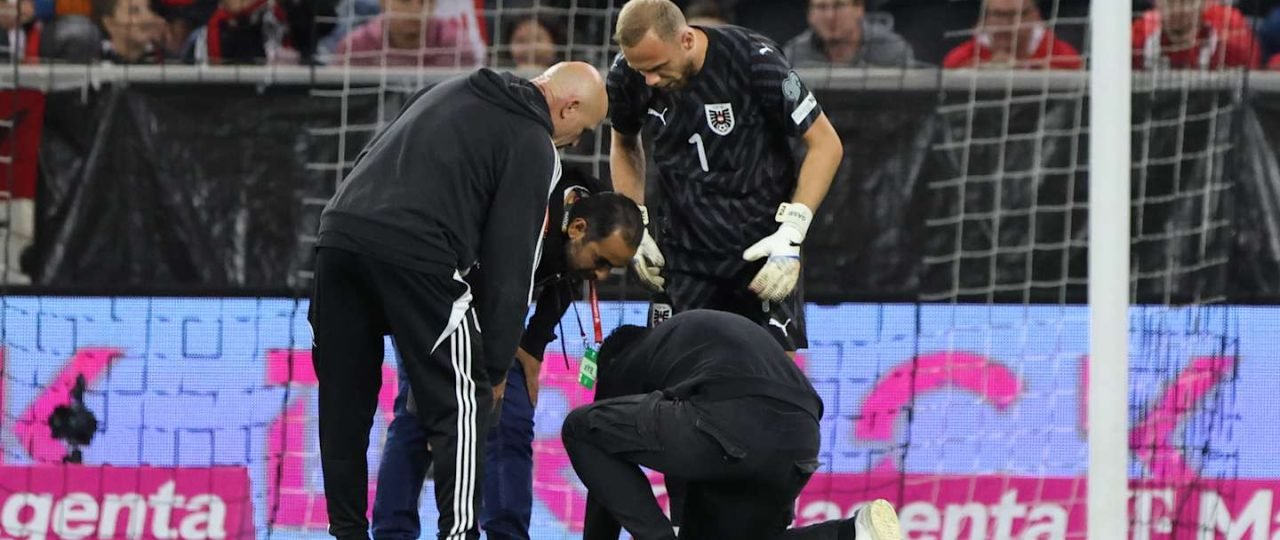 World Cup qualifier suspended after sinkhole opens up on pitch