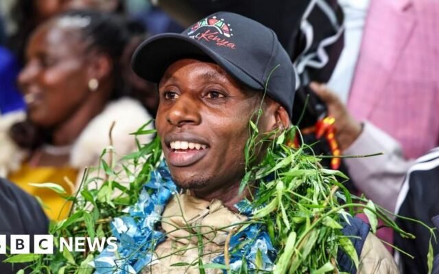 ‘I did not expect it’: Kenya’s Sabastian Sawe welcomed home with jubilant celebrations