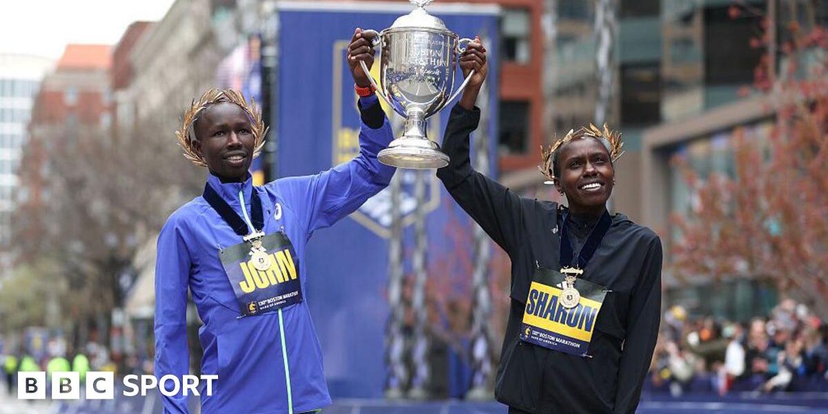 Korir defends Boston Marathon title with course record