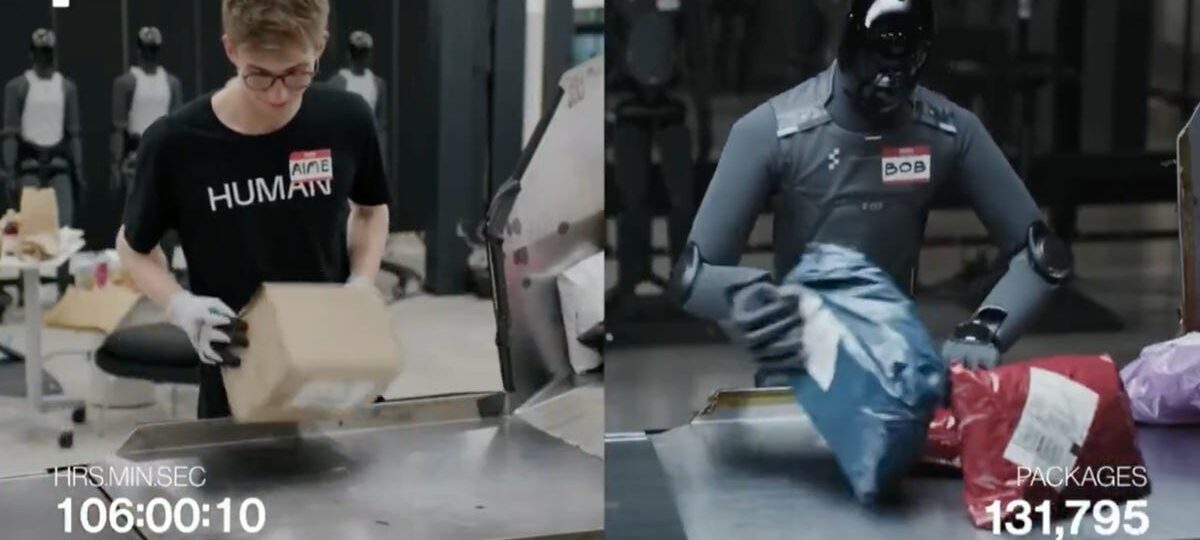 Figure AI had one of its robots race a human to sort packages. It lost.