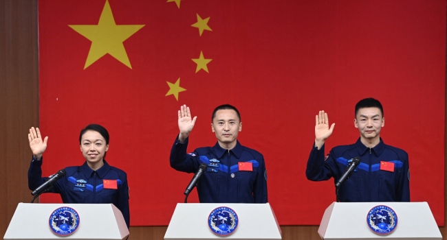 China Launches Three-Crew Space Flight As Part Of Moon Ambitions