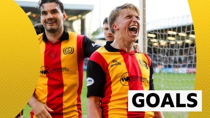 Watch goals as Dunfermline & Thistle draw play-off semi first leg