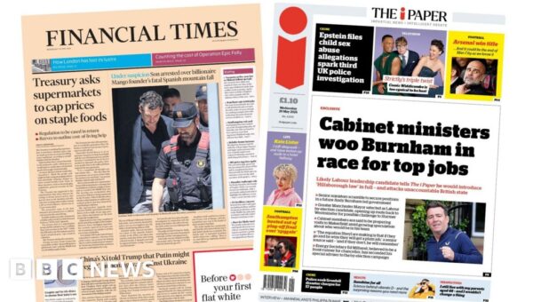 The Papers: ‘Cap prices on staple foods’ and ‘Strictly’s triple twist’