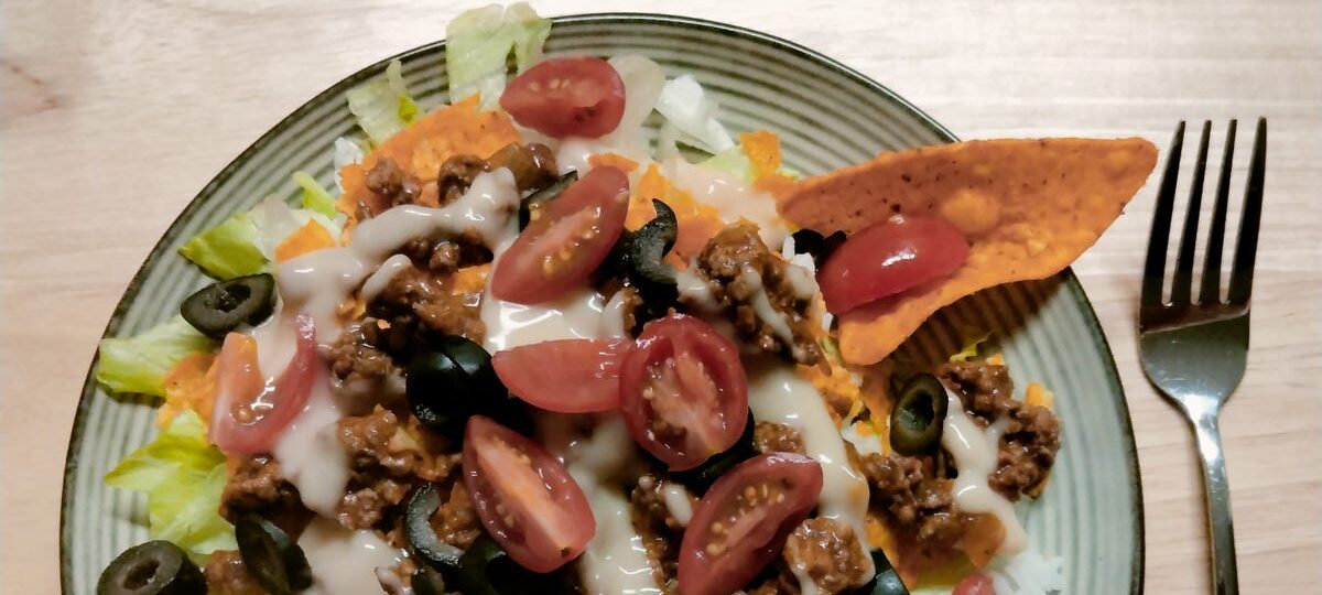 Holidays and milestones were hard to celebrate after my husband died. A taco salad helped us break through the pain.