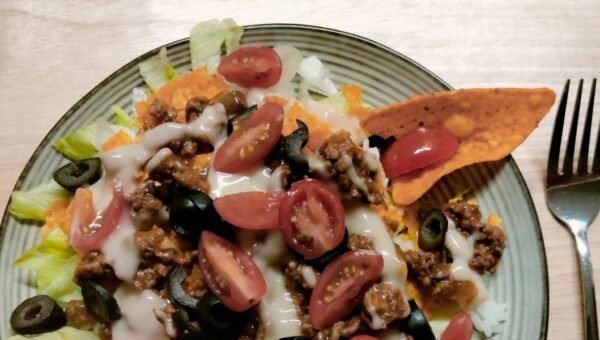 Holidays and milestones were hard to celebrate after my husband died. A taco salad helped us break through the pain.