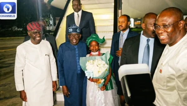 Tinubu Arrives In Lagos After International Engagements