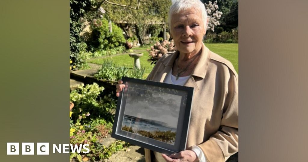 Painting by Dame Judi Dench raises thousands for charity
