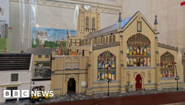 Lego cathedral model completed after 10-year build