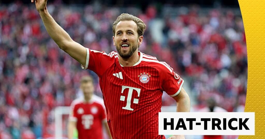 Kane nets hat-trick as Bayern thrash Cologne