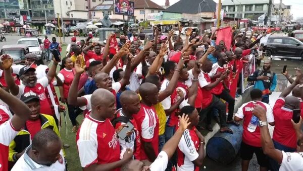 EPL: We will no longer be mocked – Arsenal fans parade in Abia
