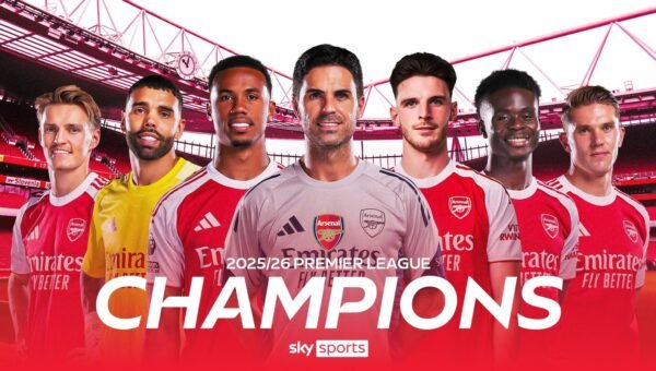 Arsenal crowned Premier League champions