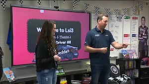 North Georgia teacher says surprise visit by Kyle Busch to her class was a ‘blessing’