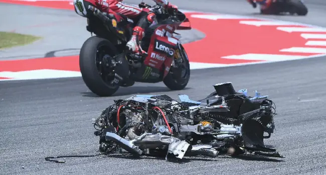 Alex Marquez Injured In Horrific Catalan MotoGP Crash