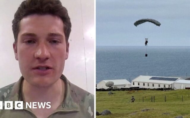 Watch: Soldier on parachuting to remote island to bring Hantavirus aid
