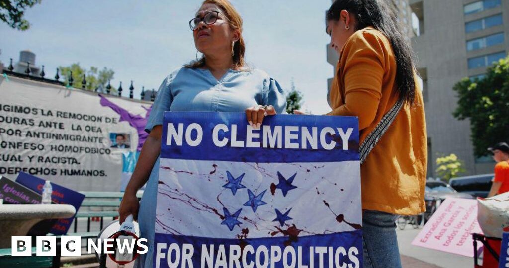 Honduran ex-president controversially pardoned by Trump speaks to BBC