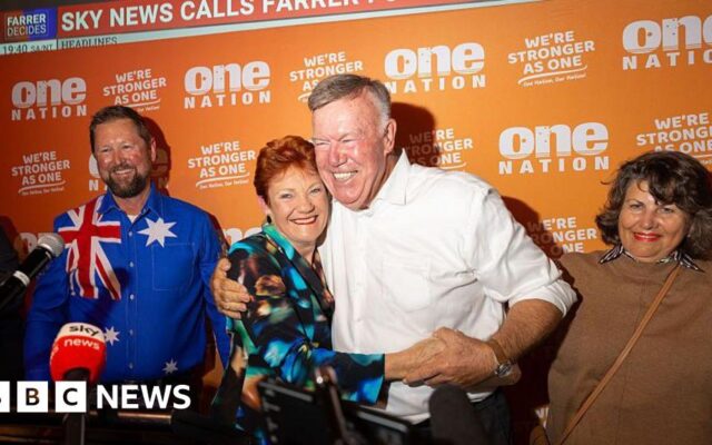 Australia’s right-wing One Nation party scores historic parliamentary win
