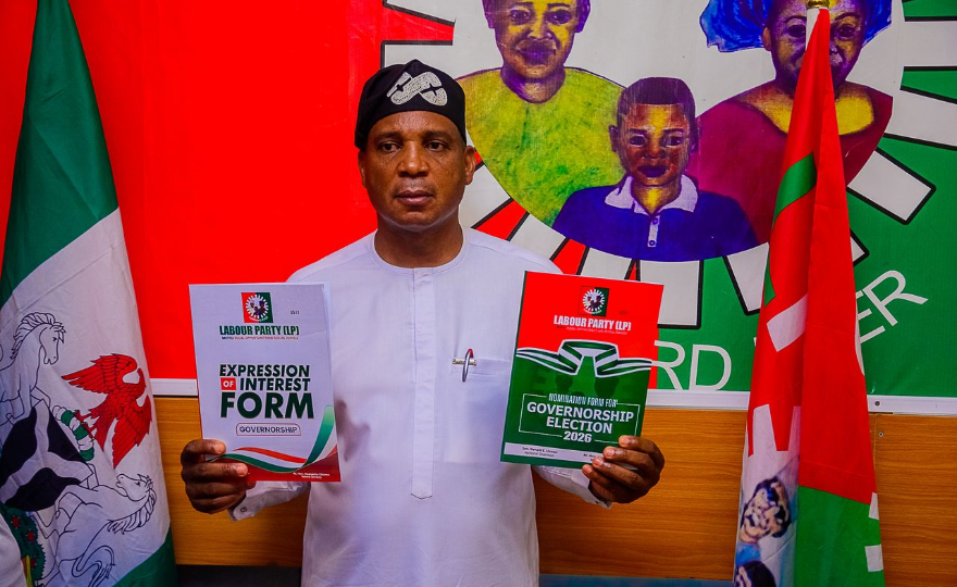 2027: Ex-APC guber aspirant, Byuan picks nomination forms in Labour Party, endorses Tinubu for president