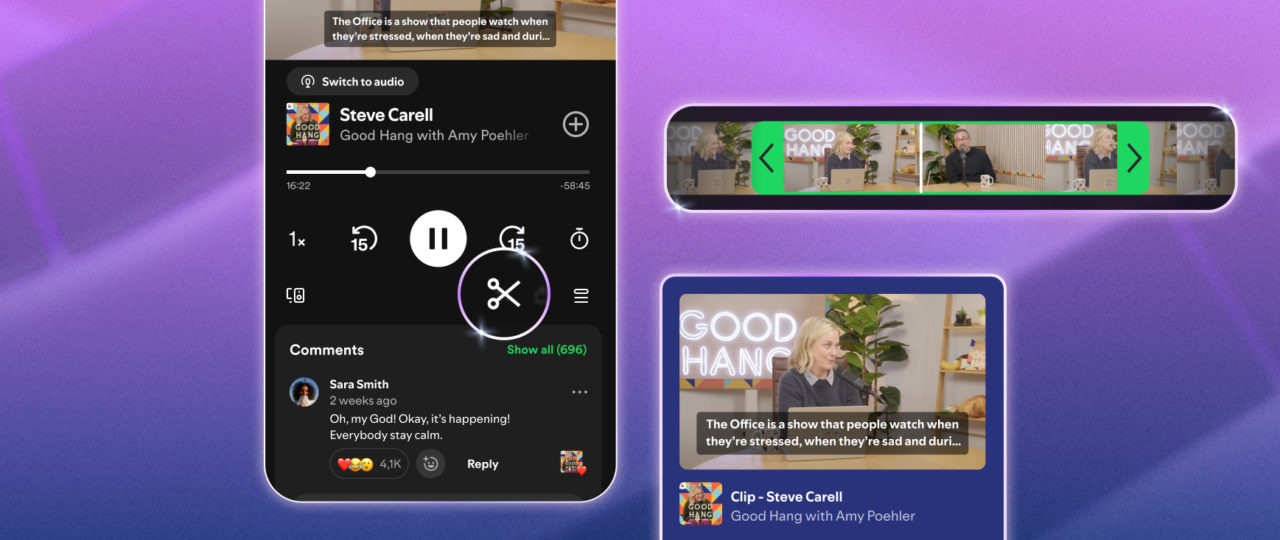 Spotify now lets you ‘clip’ moments from your favorite podcast