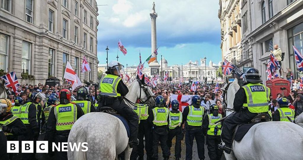 How rival protesters were kept apart by £4.5m police operation
