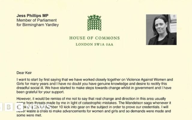 Jess Phillips’s resignation letter in full