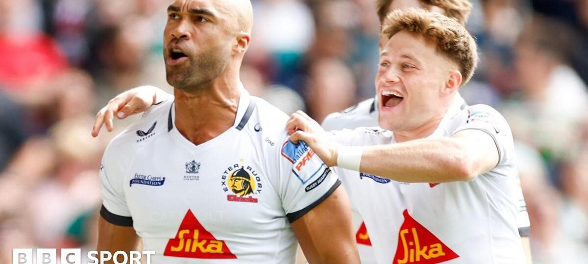 Exeter stun Leicester to set up Prem play-off drama