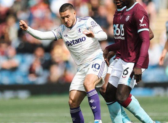 Aston Villa stumble at relegated Burnley in blow to UCL hopes