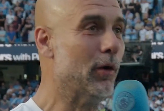 Pep Guardiola addresses Manchester City fans after final game in charge (Video)