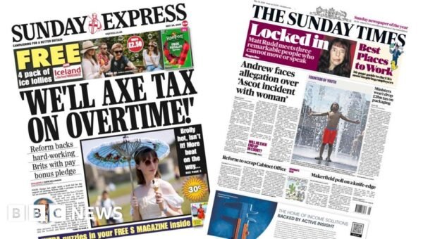 The Papers: ‘We’ll axe tax on overtime’ and ‘Brolly hot, isn’t it’