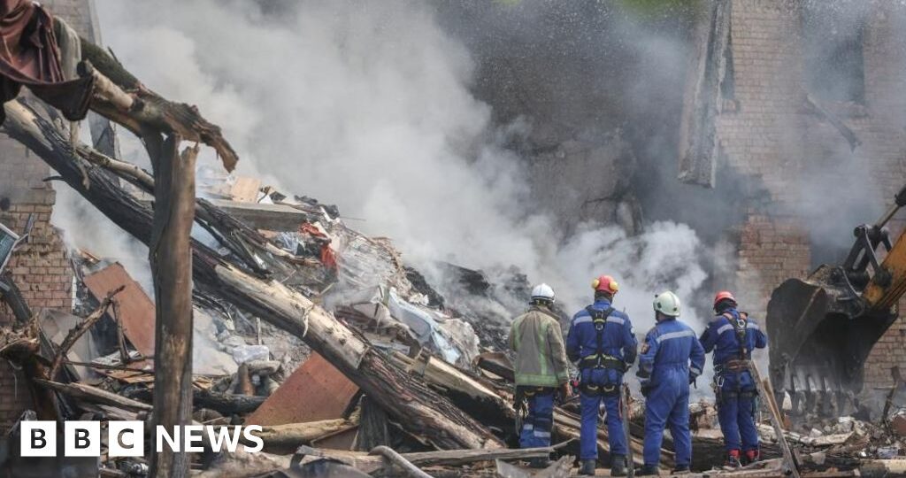 Four dead and dozens injured in wave of Russian strikes on Kyiv