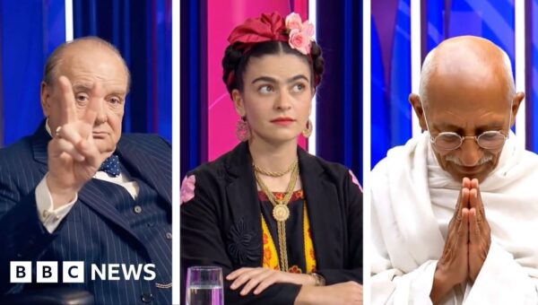 Watch: AI versions of Churchill, Kahlo and Gandhi on Question Time