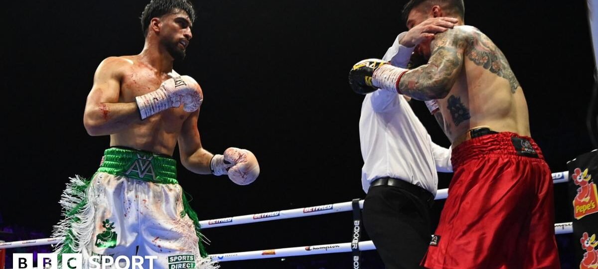 Azim signals world-title intent with stoppage win
