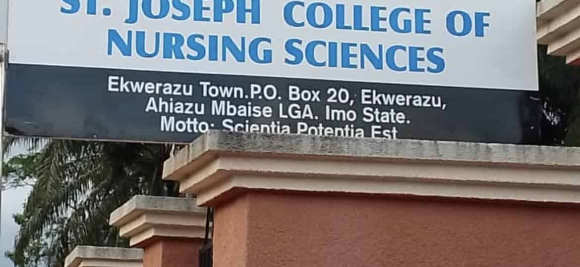St. Joseph College of Nursing Post UTME Form for 2026/2027 Admission
