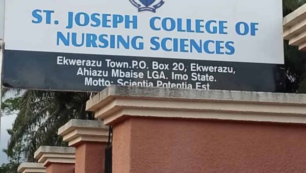 St. Joseph College of Nursing Post UTME Form for 2026/2027 Admission