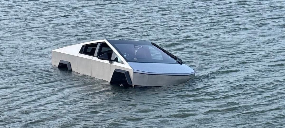 Don’t drive your Cybertruck into a lake