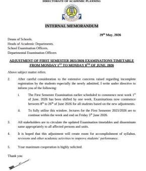 Niger State Poly extends first semester exam by one week