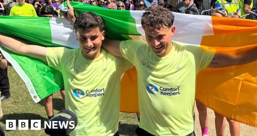 Joy and tears as brothers complete 33-day marathon challenge and raise £1.5m