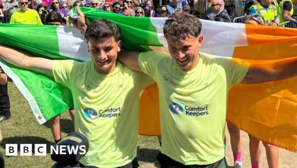 Joy and tears as brothers complete 33-day marathon challenge and raise £1.5m