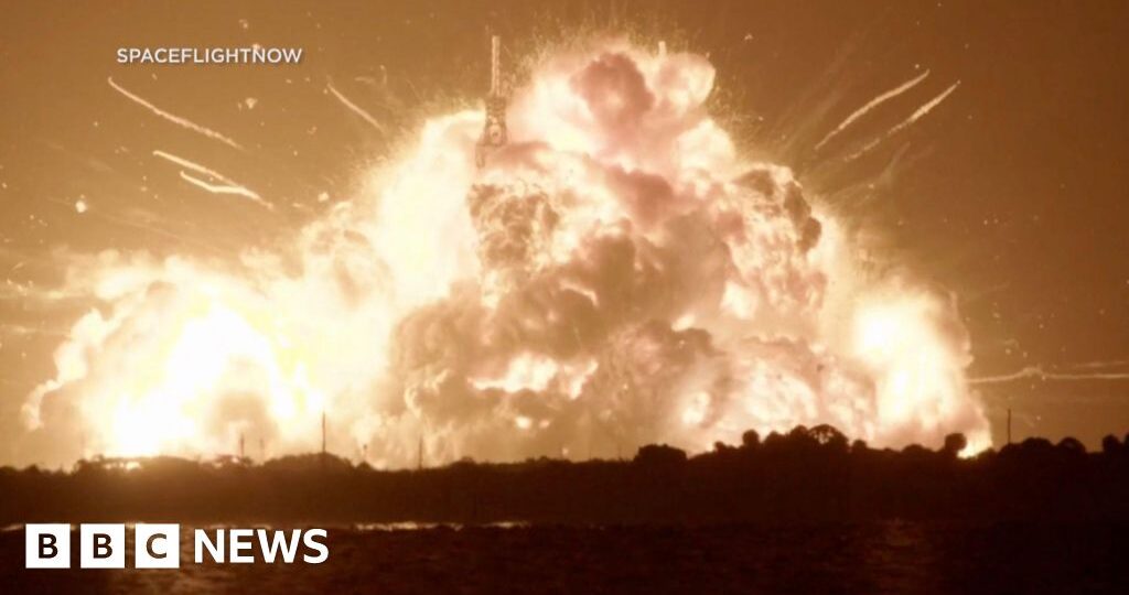 Blue Origin rocket explodes on Florida launchpad