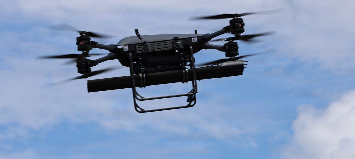 With the US Army watching, defense industry operators turned a logistics drone into a flying rocket launcher