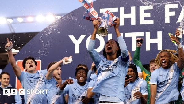 Man City beat rivals Man Utd 2-1 to win FA Youth Cup