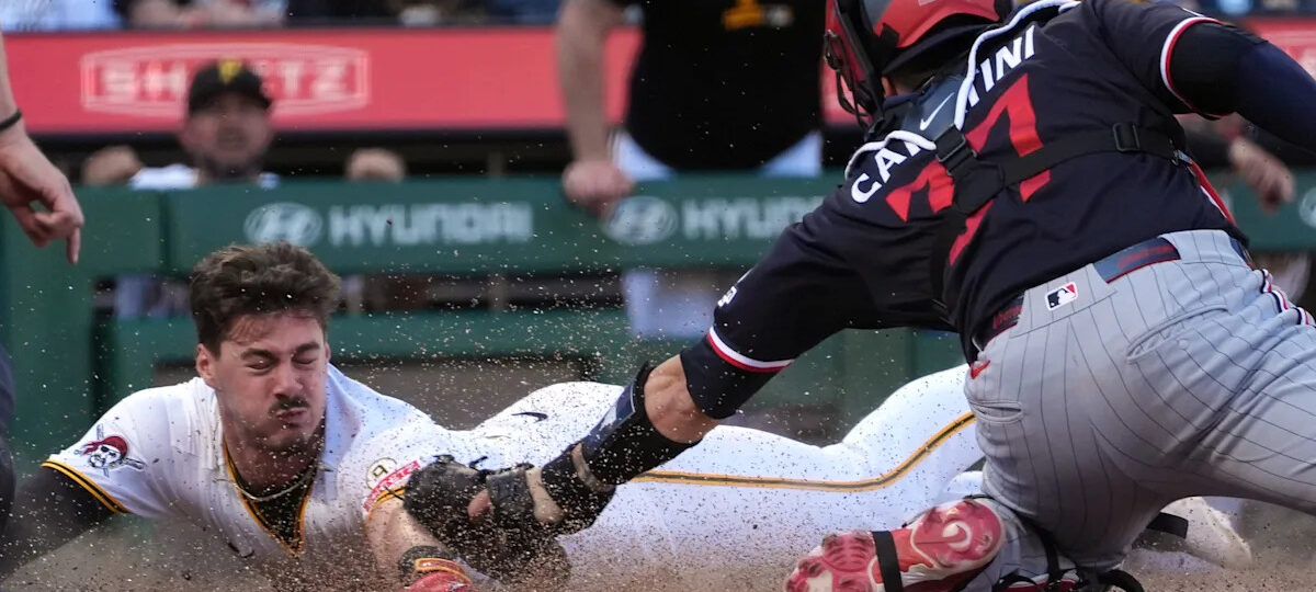 Jake Mangum homers and drives in 2 runs as Pirates hold off Twins 10-9