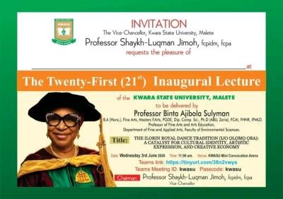 KWASU announces 21st Inaugural Lecture