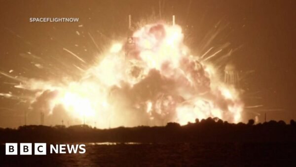 Exploding rocket casts doubts over Nasa’s Moon plans