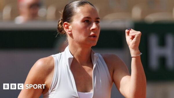 Emotional Kostyuk dedicates win to Ukraine